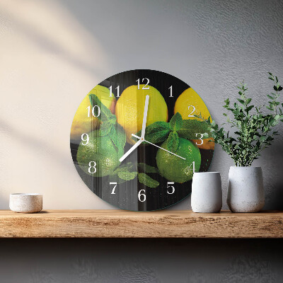 Orologio rotondo limoni