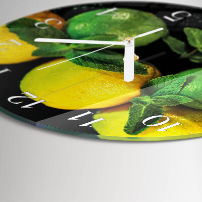 Orologio rotondo limoni