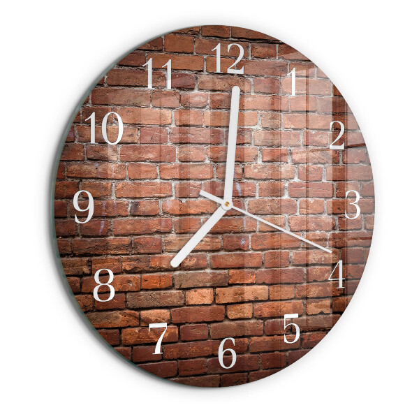 Orologio rotondo Mattone