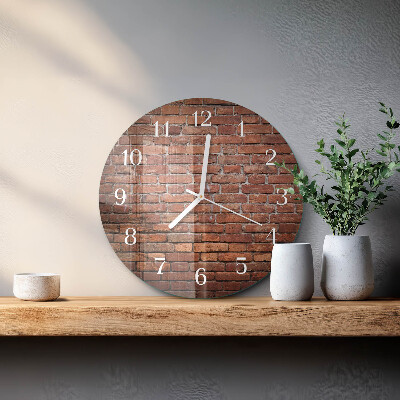 Orologio rotondo Mattone