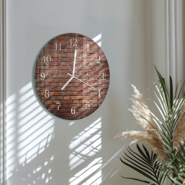 Orologio rotondo Mattone