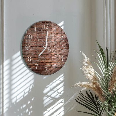 Orologio rotondo Mattone