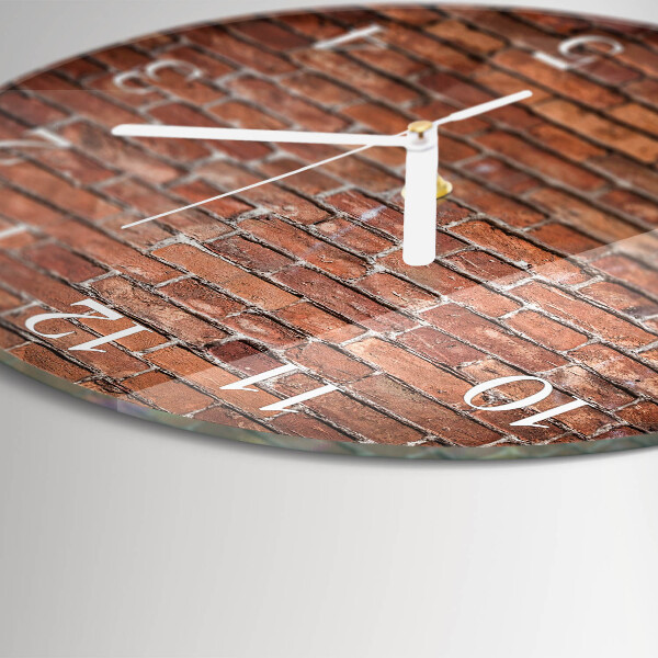 Orologio rotondo Mattone