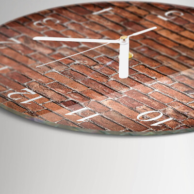 Orologio rotondo Mattone