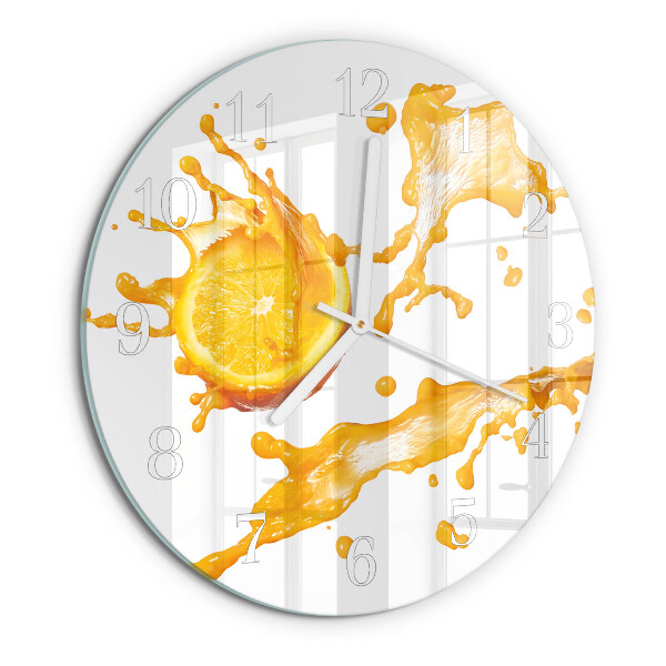 Orologio rotondo Succo d'arancia