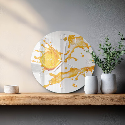 Orologio rotondo Succo d'arancia