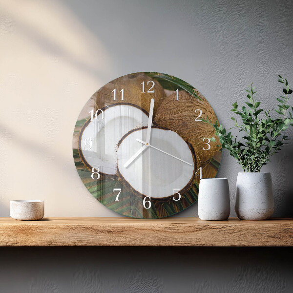 Orologio rotondo Noci di cocco