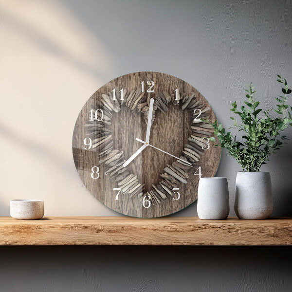 Orologio rotondo Cuore
