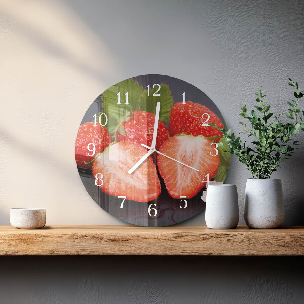 Orologio rotondo Fragole