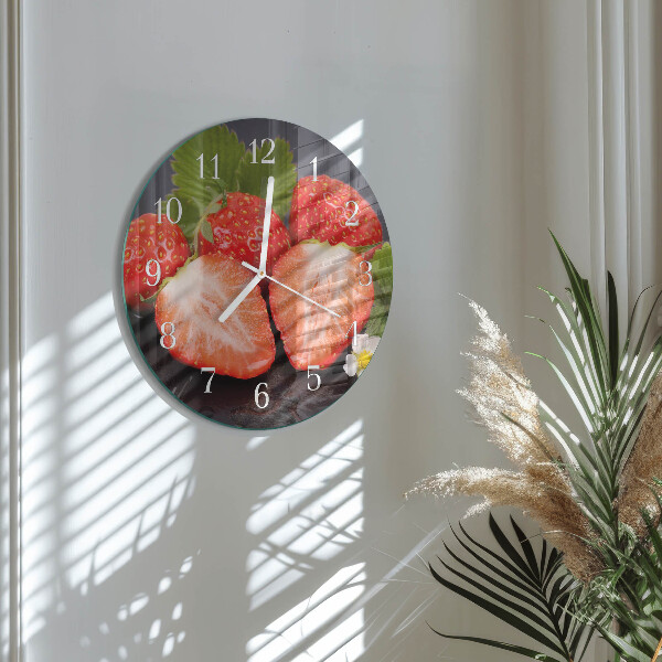 Orologio rotondo Fragole