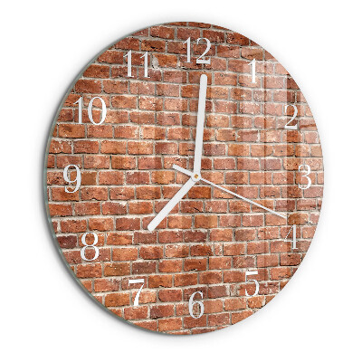 Orologio rotondo Mattone