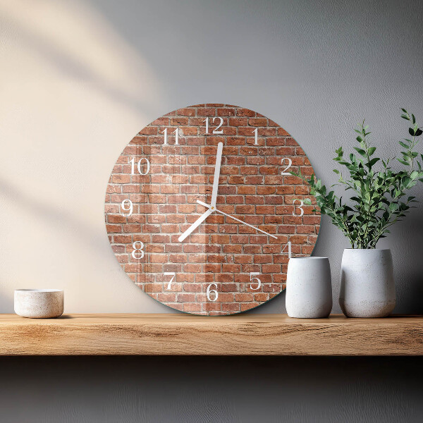 Orologio rotondo Mattone