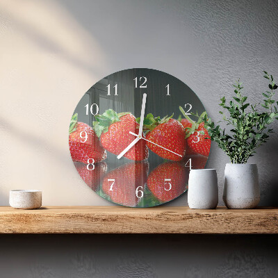 Orologio rotondo Fragole