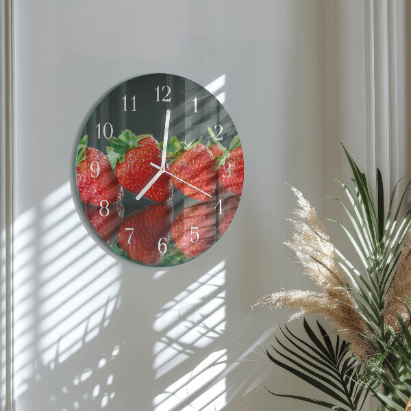 Orologio rotondo Fragole