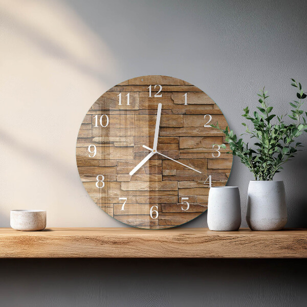 Orologio rotondo Clinker