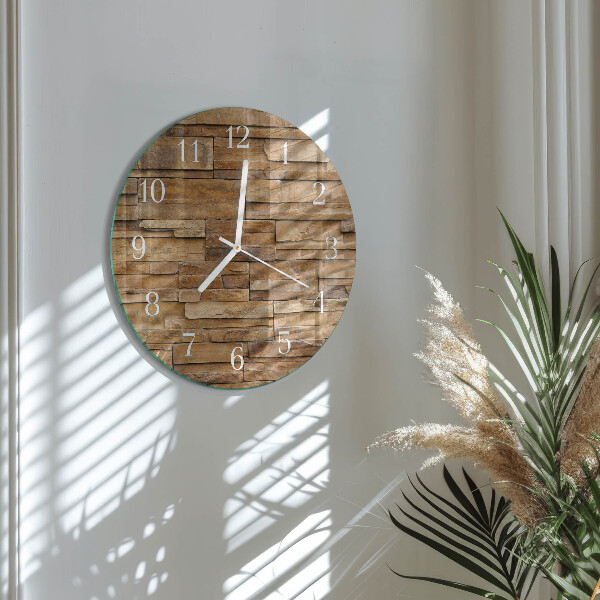 Orologio rotondo Clinker