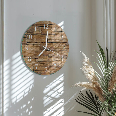 Orologio rotondo Clinker