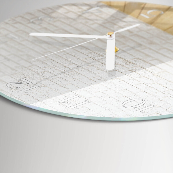 Orologio rotondo Mattone