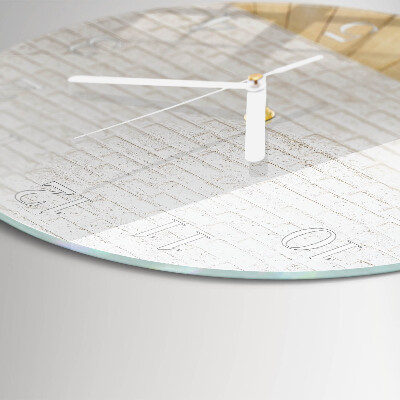 Orologio rotondo Mattone