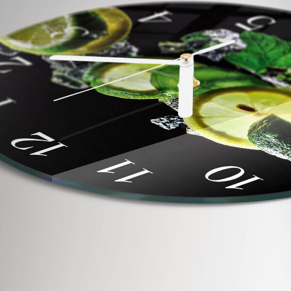 Orologio rotondo Limone e lime