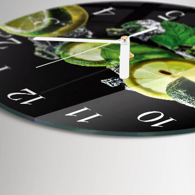 Orologio rotondo Limone e lime