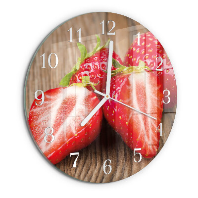 Orologio rotondo Fragole