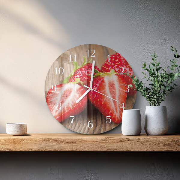 Orologio rotondo Fragole