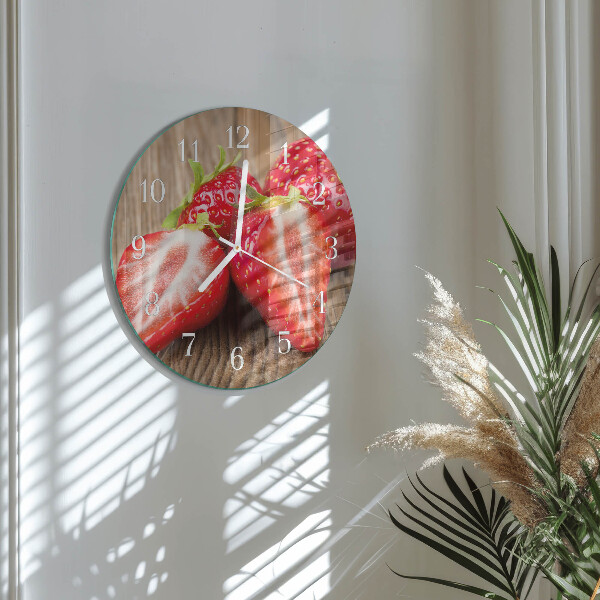 Orologio rotondo Fragole
