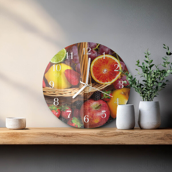Orologio rotondo Frutta