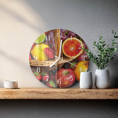 Orologio rotondo Frutta