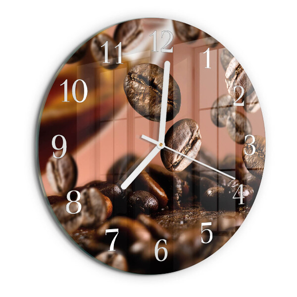 Orologio rotondo chicchi di caffè