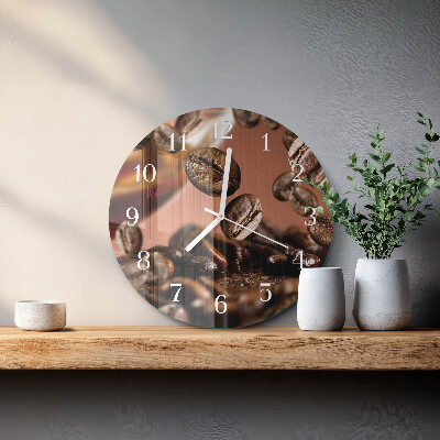 Orologio rotondo chicchi di caffè