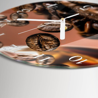 Orologio rotondo chicchi di caffè