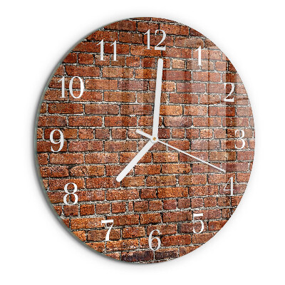 Orologio rotondo Mattone