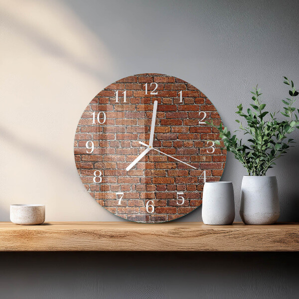 Orologio rotondo Mattone