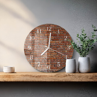 Orologio rotondo Mattone
