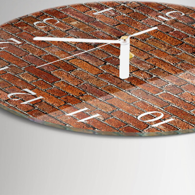 Orologio rotondo Mattone