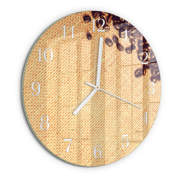Orologio rotondo chicchi di caffè
