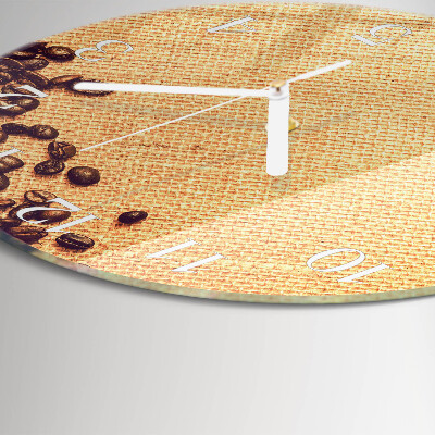 Orologio rotondo chicchi di caffè