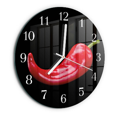 Orologio rotondo peperoncini