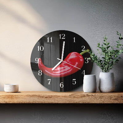 Orologio rotondo peperoncini