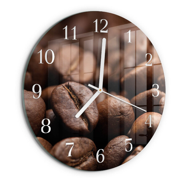 Orologio rotondo chicchi di caffè
