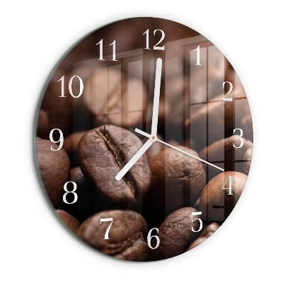Orologio rotondo chicchi di caffè