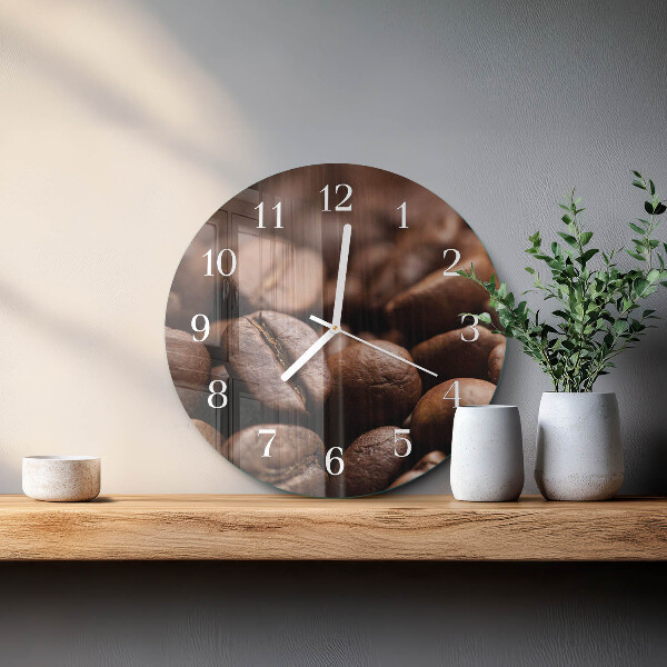 Orologio rotondo chicchi di caffè