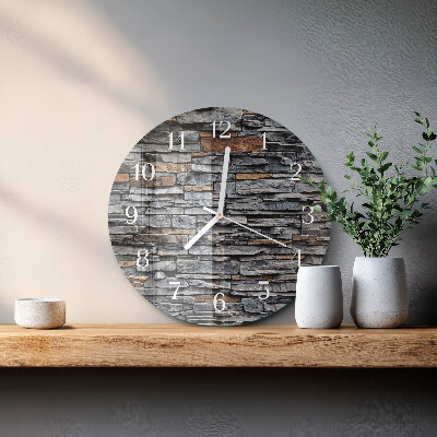 Orologio rotondo Clinker
