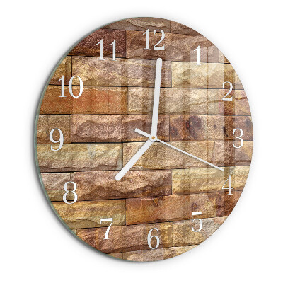 Orologio rotondo Mattone