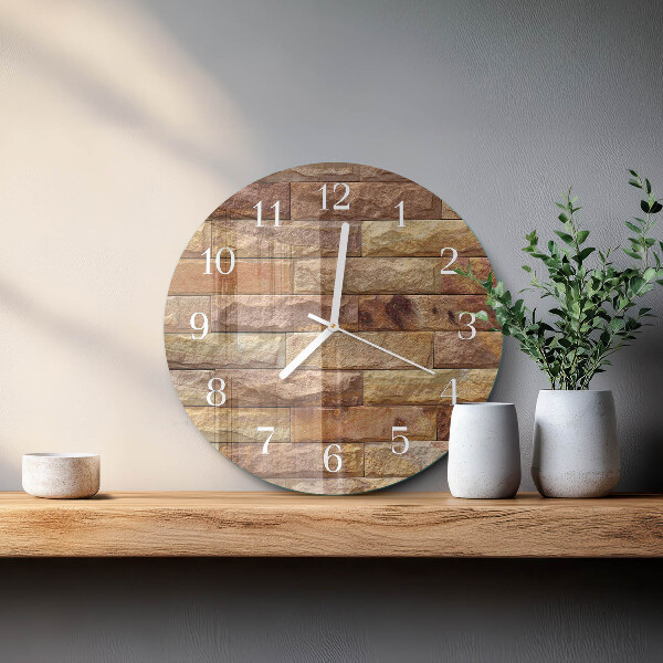Orologio rotondo Mattone