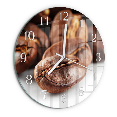 Orologio rotondo chicchi di caffè