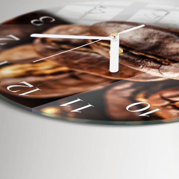 Orologio rotondo chicchi di caffè