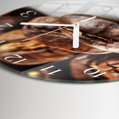 Orologio rotondo chicchi di caffè